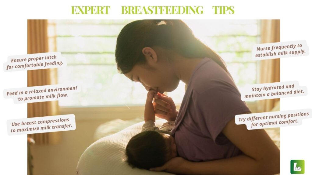 Breastfeeding tips for comfort